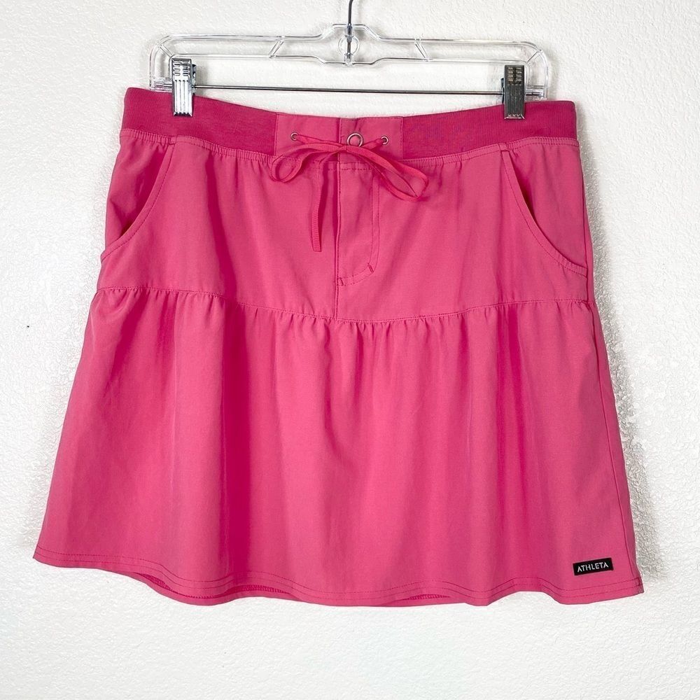 Athleta Pink Tiered Athletic Tennis Skirt